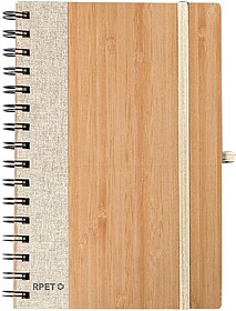Caderno Gasmon Bambu/ Poliéster RPET Capa Rígida. 80 Folha...