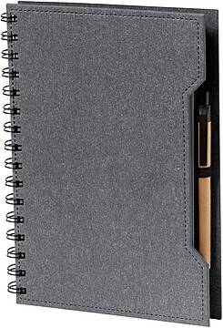 Caderno Mecony Cartão Reciclado Bloco 80 Folhas. 25 Notas Adesivas 9 x 9 cm. 100 Mini Notas Adesivas 2 x 9 cm. Esferográfica Cartão Reciclado Incluída 20962