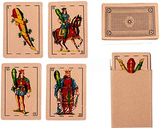 Baralho Espanhol Brisca Cartão Reciclado 50 Cartas S/T