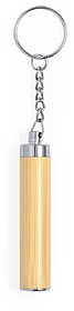Porta-Chaves Lanterna Joper Bambu 1 Led. Pilhas Botão Inclu...