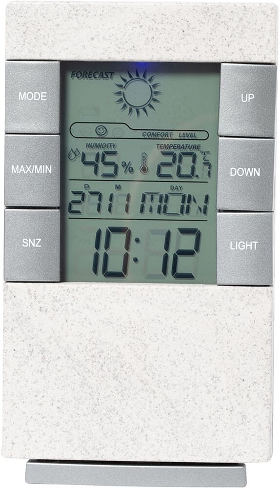 Estação Metereológica Maginly Palha de Trigo/ ABS 2 Pilhas AAA Não Incluídas 21022