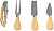 Set Vinhos e Queijos Sondrex Bambu/ Aço Inox 4 Acessórios 21098 - imagem 1