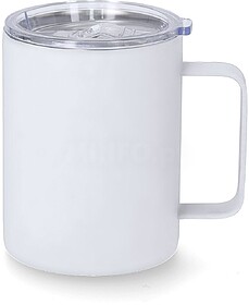 Caneca Térmica Adelax Aço Inox. Acabamento Aborrachado 400...