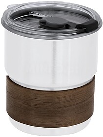 Copo Gasking Aço Inox/ Madeira 250 ml BRANCO S/T