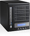 Intel® Atom™ SoC CE5335 (1.6GHz Dual Core), 2GB DDR III, LCM display, HDMI, iSCSI ready 4bayNAS,