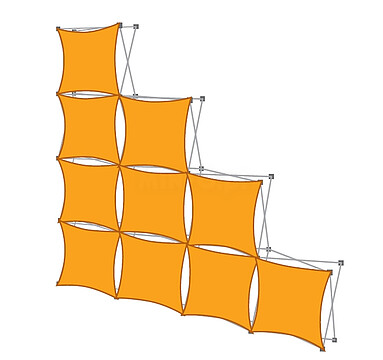 Kit Mural NetUpForma Ndisplay (296x296) : Estructura + Pés