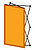 Kit Mural NetUpScreen Ndisplay Mini 2 alturas 1x2 (985x1910) : Estructura com velcro perimetral (basta ligar) + 2 pés - imagem 1