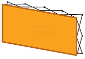 Kit Mural NetUpScreen Ndisplay Mini 2 alturas 4x2 (3790x1910) : Estructura com velcro perimetral (basta ligar) + 2 pés