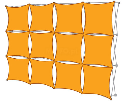 Kit Mural NetUpForma Ndisplay 4x3 (296x223) : Estructura + Pés