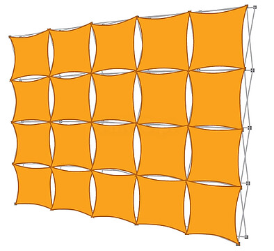 Kit Mural NetUpForma Ndisplay 5x4 (366x296) : Estructura + Pés