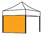 Lateral Standard Ndisplay 3m : p/TentPro,Basic,Lite : s/Impressão : ( 7 cores a escolha )