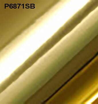 Vinil de Corte Metálico Hexis Deco Metallic P6000 Dourado Espelhado Super Brilho P6871SB
