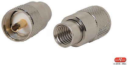 Conetor Phasak UHF plug soldar Conector PHASAK UHF Plug RG213 para soldar