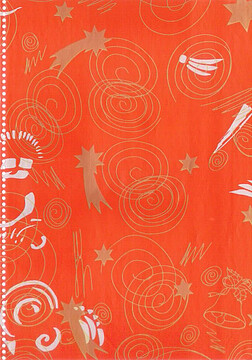 Rolo Papel Embrulho : Natal Várias : Papel Branco : Rolo 70cm ( 8kg ) aproximadamente 180 metros