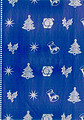 Rolo Papel Embrulho : Naral Azul/Prateado : Papel Branco : Rolo 70cm ( 8kg ) aproximadamente 180 metros