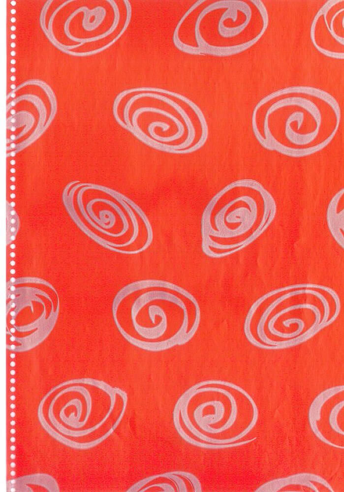 Rolo Papel Embrulho : Abstracto Vermelho/Prateado : Papel Branco : Rolo 35cm ( 4kg )