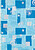 Rolo Papel Embrulho : Abstracto Azul/Prateado : Papel Branco : Rolo 35cm ( 4kg ) - imagem 1