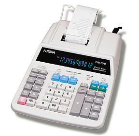 Calculadora Aurora PR-5100 : Impressora 2 cores fita nylon: ...