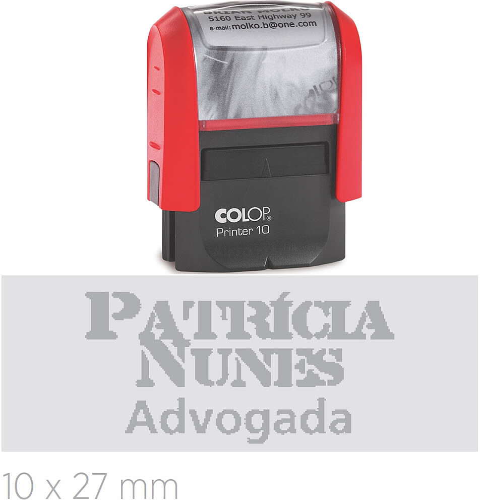 Colop Printer 10 (10x27mm) : Já Inclui Personalização