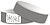 Cinza - Pulseira Tyvek 25x250mm ( numeradas sem impressão) - imagem 1