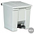 Contentor c/Pedal 30 Litros Branco - imagem 1