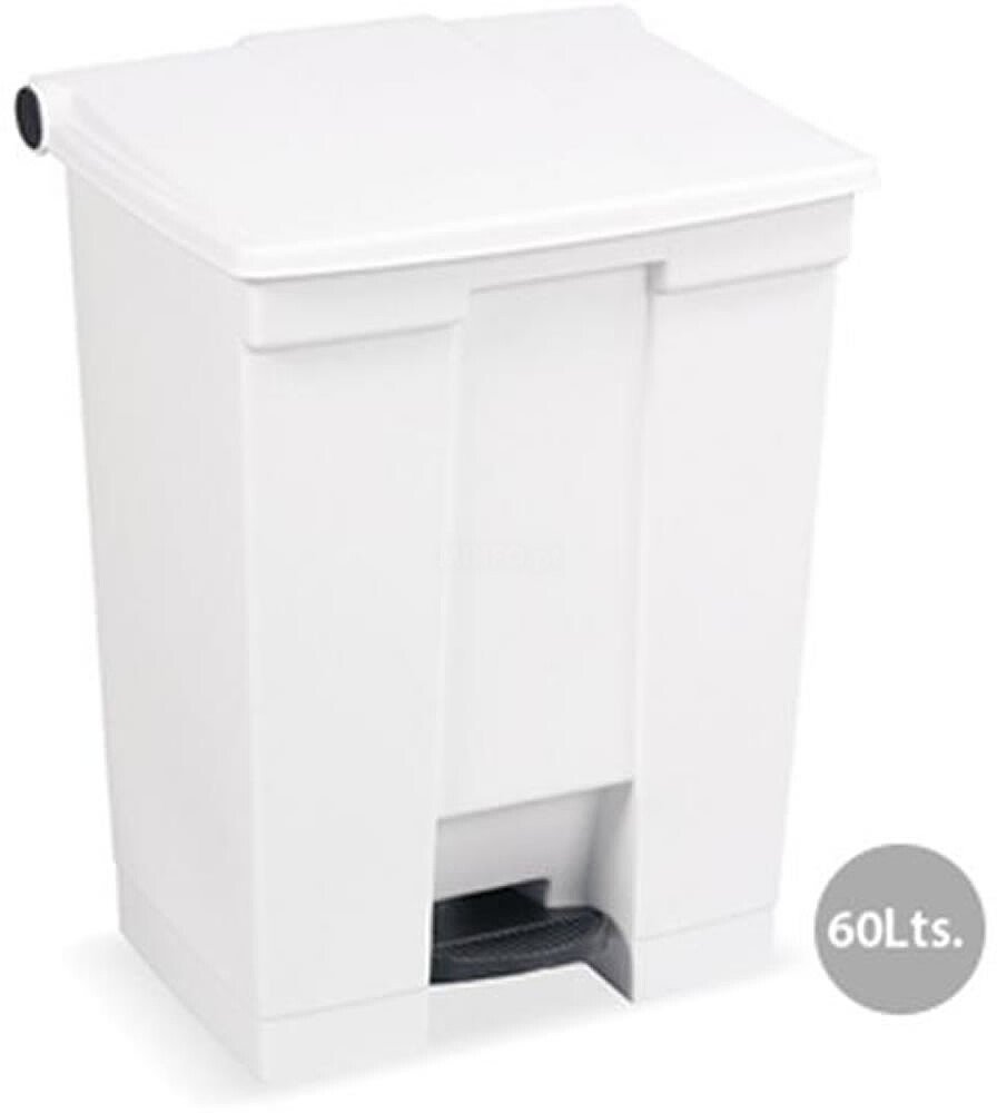Contentor c/Pedal 60 Litros Branco