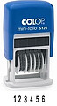 Colop Numerador S 126 Mini-Folio (Altura da data 4 mm)