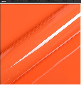Vinil de Corte Hexis SupTac S5000 Vermelho Laranja Brilho 61...