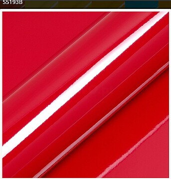 Vinil de Corte Hexis SupTac S5000 Vermelho Cardinal Brilho S5193B
