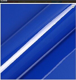 Vinil de Corte Hexis SupTac S5000 Azul Escuro Brilho 1230 mm...
