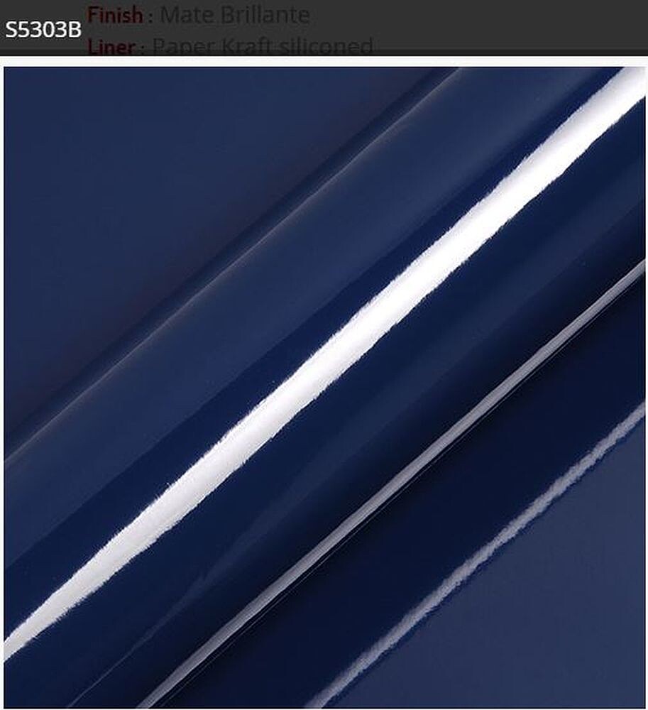 Vinil de Corte Hexis SupTac S5000 Azul Ónix Brilho S5303B