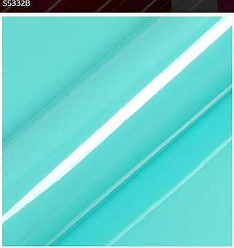 Vinil de Corte Hexis SupTac S5000 Verde Menta Claro Brilho S5332B