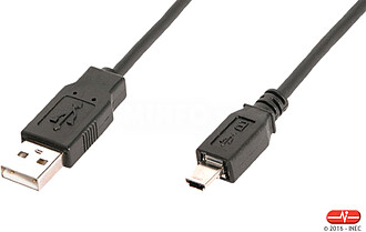 Cabo de conexão USB tipo A - Mini A 4 pinos Standard 1.8m