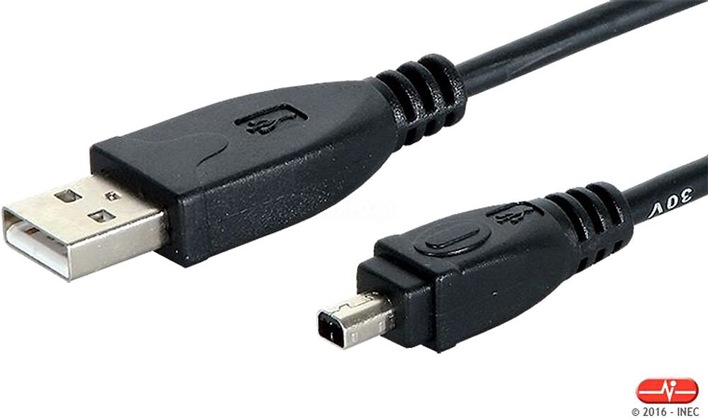 Cabo USB V.2.0 Tipo A mini B Mitsumi 4p. 1.80