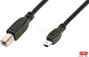 Cabo USB V.2.0 Tipo B mini A 5p. 1.80 m