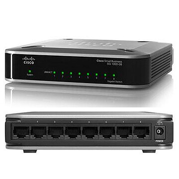 Switch Cisco SG 100D-08 8-Port Gigabit Switch