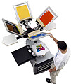 Serigrafia Têxtil Claros : Ex: Tshirts, Sacos Algodão, Non Woven etc. ( impressão directa )