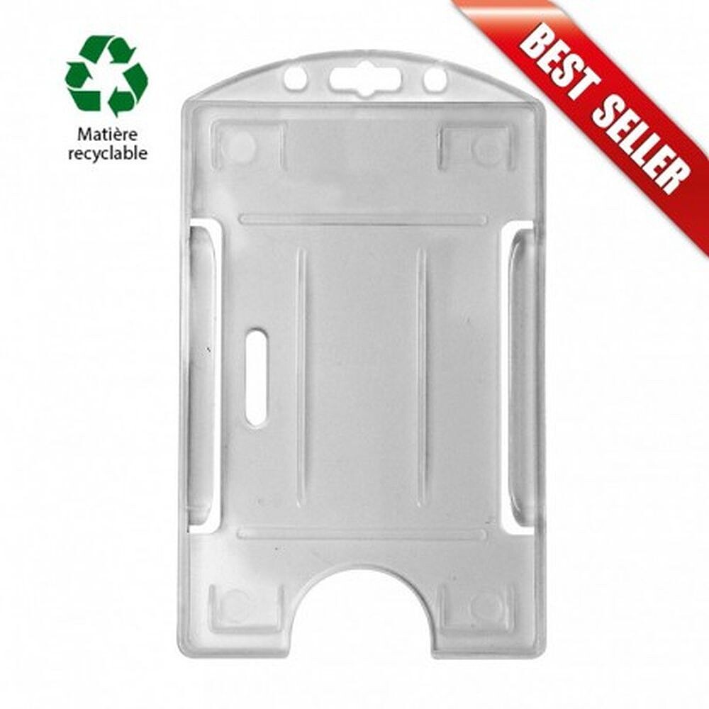 Idp 64 V- Suporte de Emblema de Polipropileno de Face Aberta - Translúcido 100pcs
