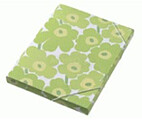 Pasta Arquivo Plastico Marimekko 310x240mm 4 Argolas R 30mm L40mm Verde 1un ALT-SME42014455