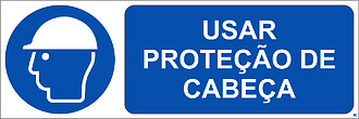 Usar Proteção de Cabeça; Horizontal