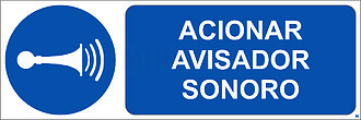 Acionar Avisador Sonoro; Horizontal