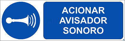 Acionar Avisador Sonoro; Horizontal