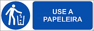 Use a Papeleira; Horizontal