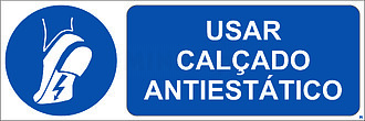 Usar Calçado Antiestático; Horizontal