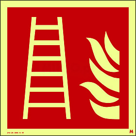 Escada de Incêndio; Fotoluminescente
