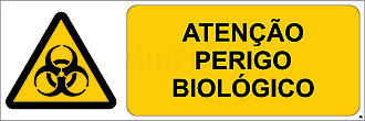 Atenção; Perigo Biológico; Horizontal