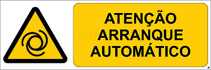 Atenção; Arranque Automático; Horizontal