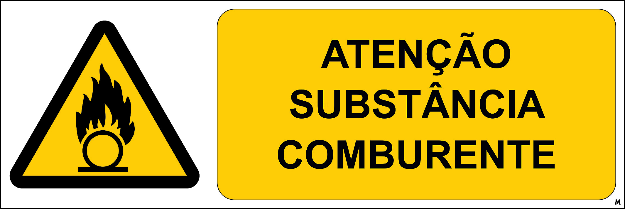 Atenção; Substância Comburente; Horizontal