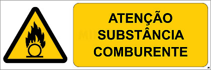 Atenção; Substância Comburente; Horizontal
