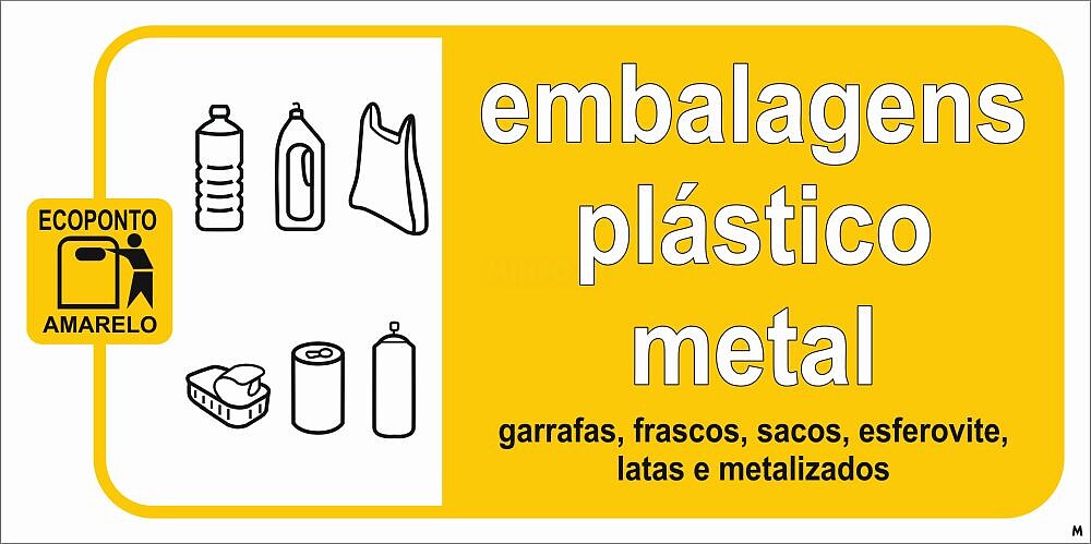 Plástico Metal; O Que Depositar